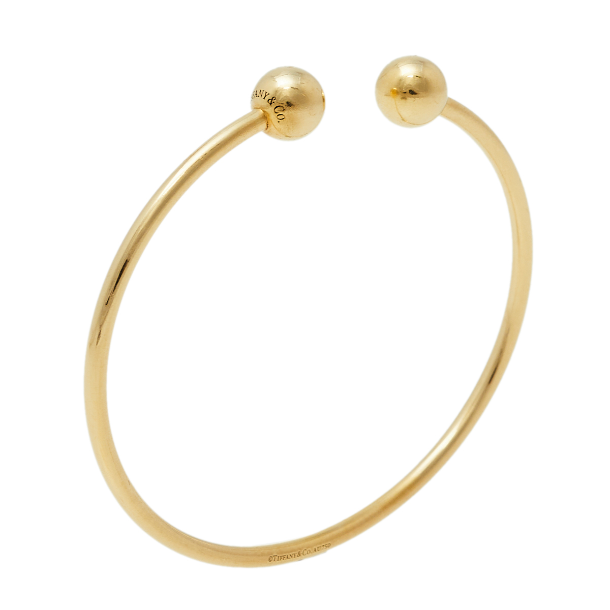 

Tiffany & Co. HardWear Ball Wire 18K Yellow Gold Open Cuff Bracelet