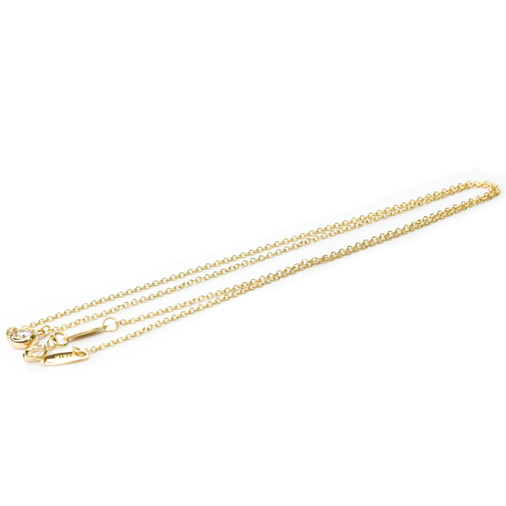 

Tiffany & Co. Else Peretti Diamond By The Yard 18K Rose Gold Diamond Necklace