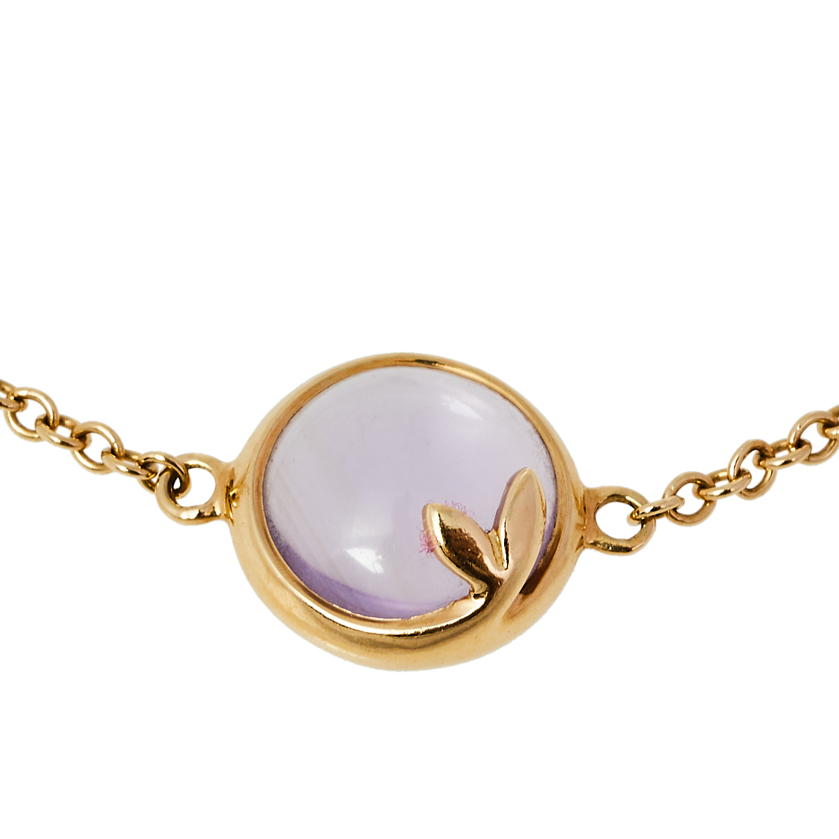 

Tiffany & Co. Paloma Picasso Amethyst Cabochon 18K Yellow Gold Bracelet