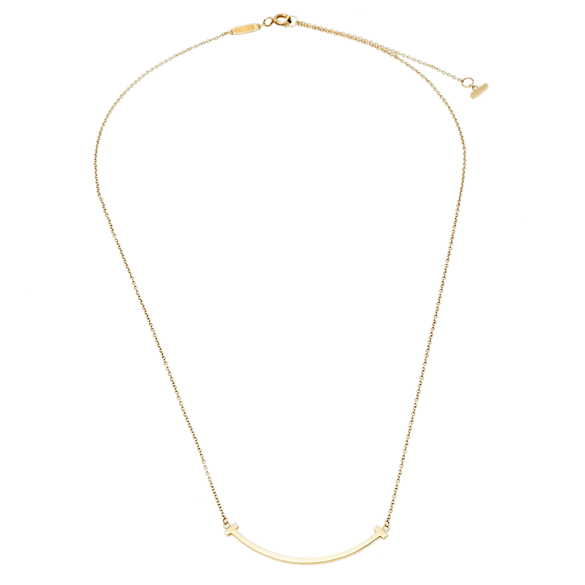 

Tiffany & Co. T Smile 18K Yellow Gold Pendant Necklace