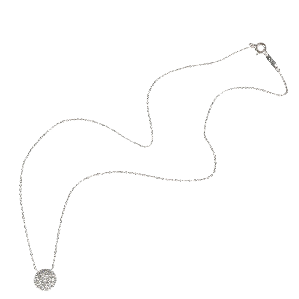 

Tiffany & Co. Pave Diamond 18K White Gold Pendant Necklace