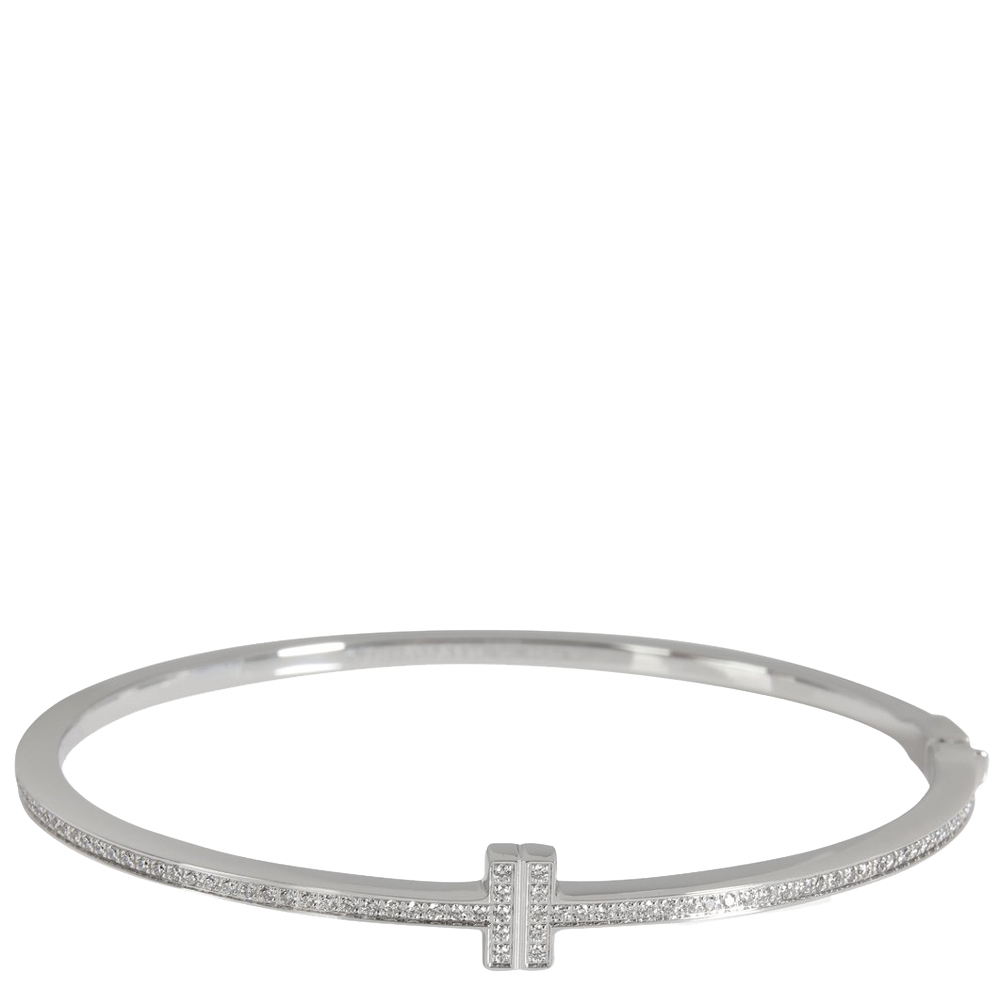 

Tiffany & Co. T Diamond 18K White Gold Bracelet 16