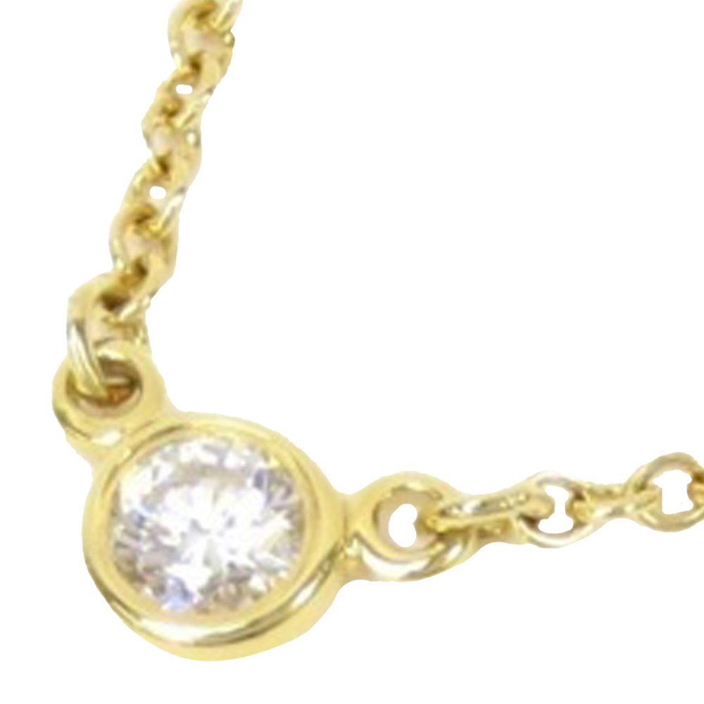 Pre Owned Tiffany & Co. Diamonds By The Yard 18K Yellow Gold Diamond Necklace