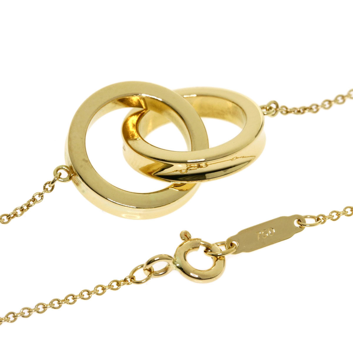 

Tiffany & Co. 1837 Interlocking Circles 18K Yellow Gold Necklace