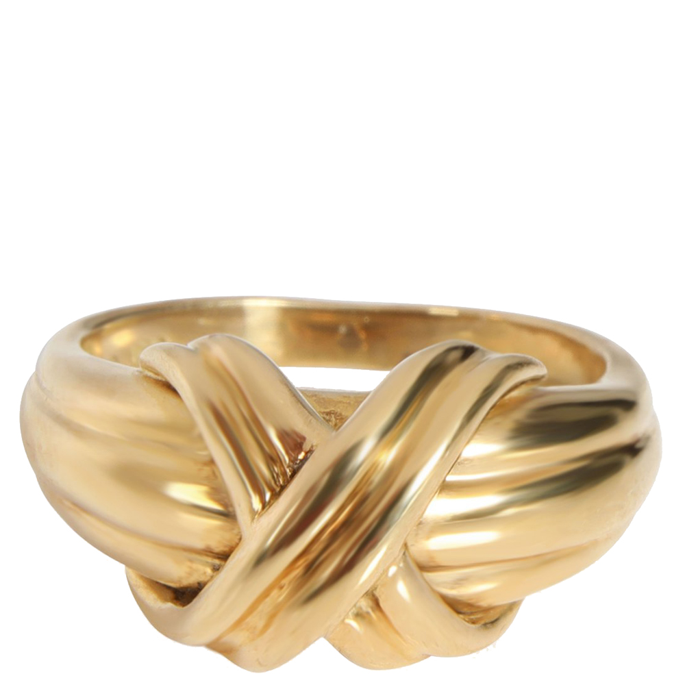 

Tiffany & Co. Signature X 18K Yellow Gold Ring EU