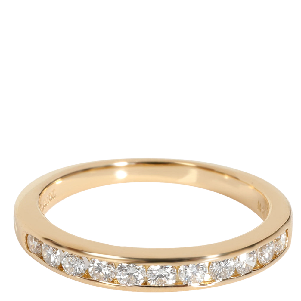 

Tiffany & Co. Vintage Diamond 18K Yellow Gold Wedding Ring Size EU