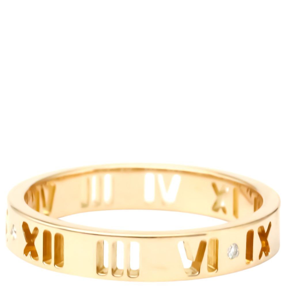 

Tiffany & Co. Atlas 18K Rose Gold Diamond Ring EU