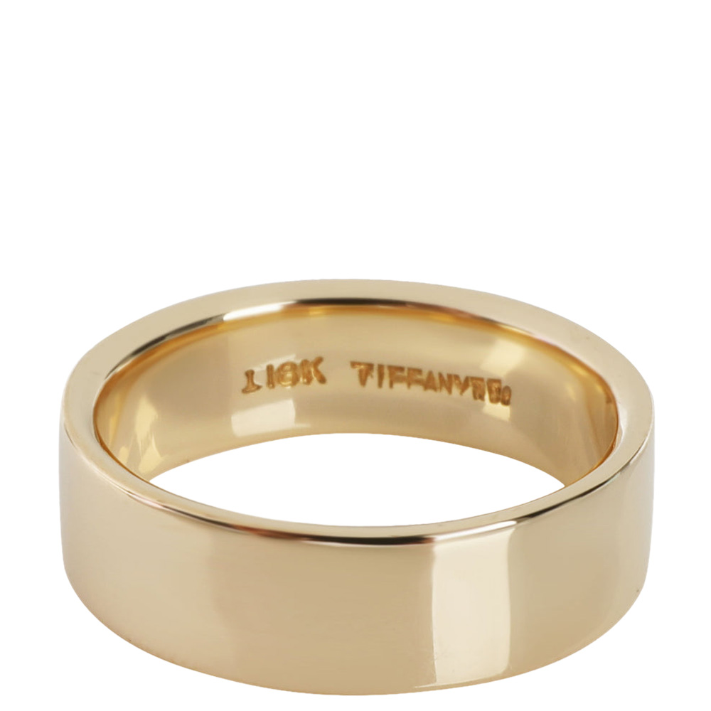 

Tiffany & Co. 18K Yellow Gold Flat Wedding Band Ring Size EU