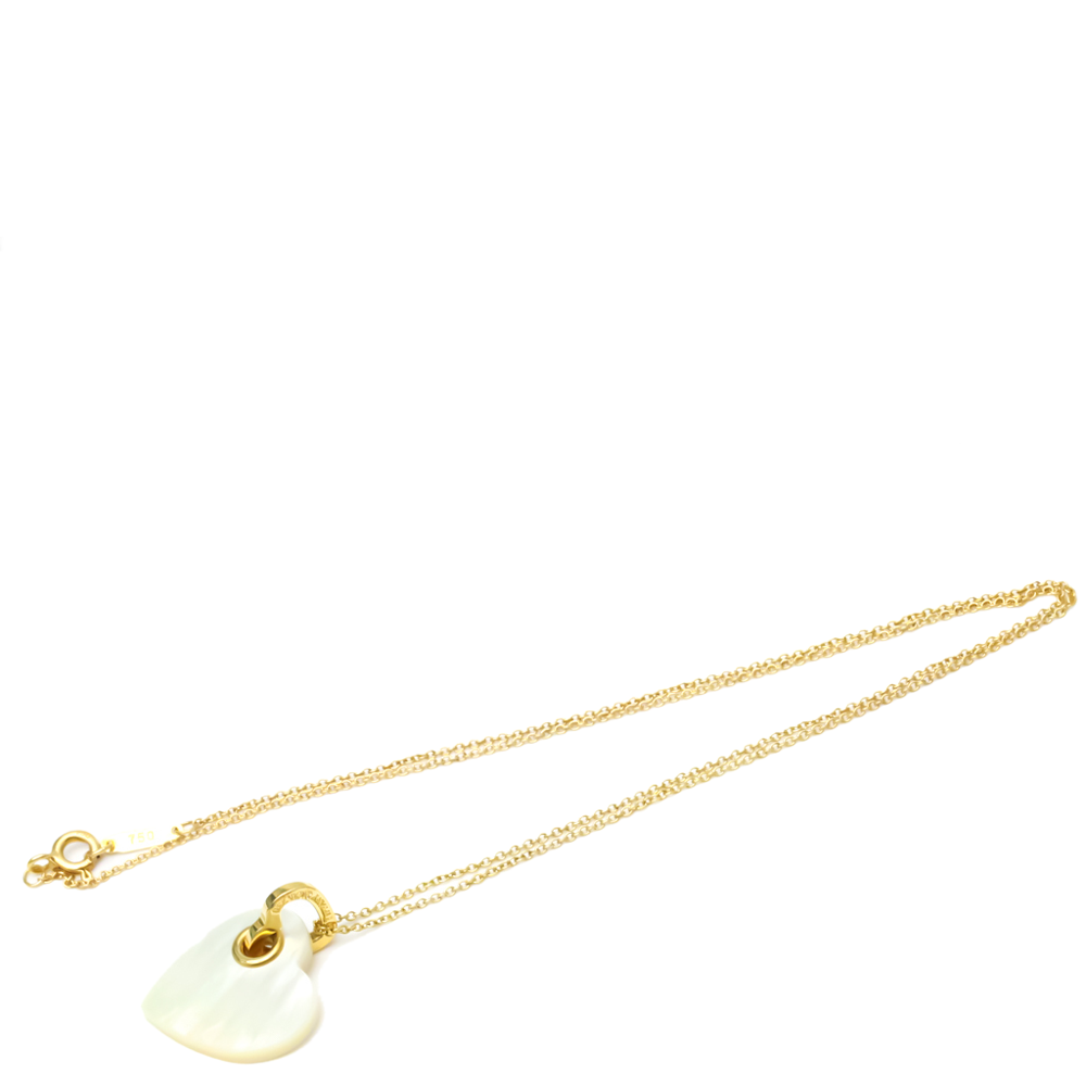 

Tiffany & Co. Heart 18K Yellow Gold Shell Necklace
