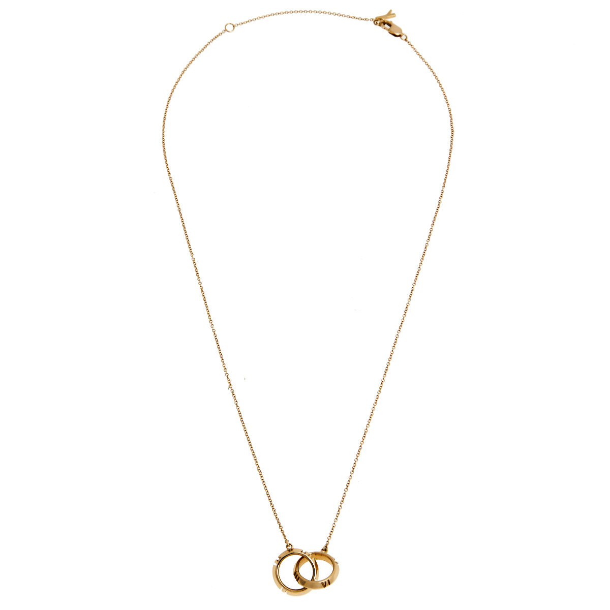 

Tiffany & Co. Atlas X Closed Interlocking 18k Rose Gold Chain Necklace