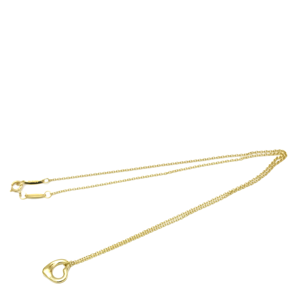 

Tiffany & Co. Elsa Peretti Open Heart 18K Yellow Gold Necklace