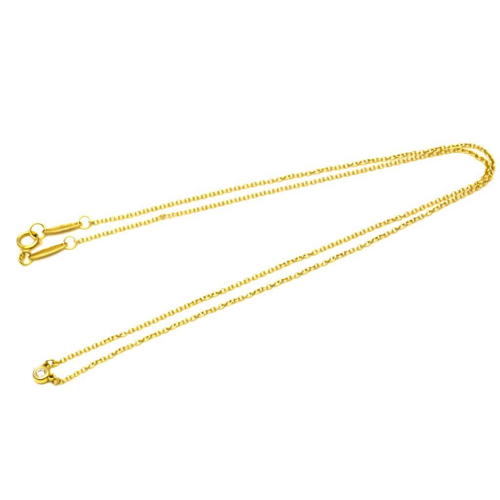

Tiffany & Co. By The Yard 18K Yellow Gold Diamond Necklace