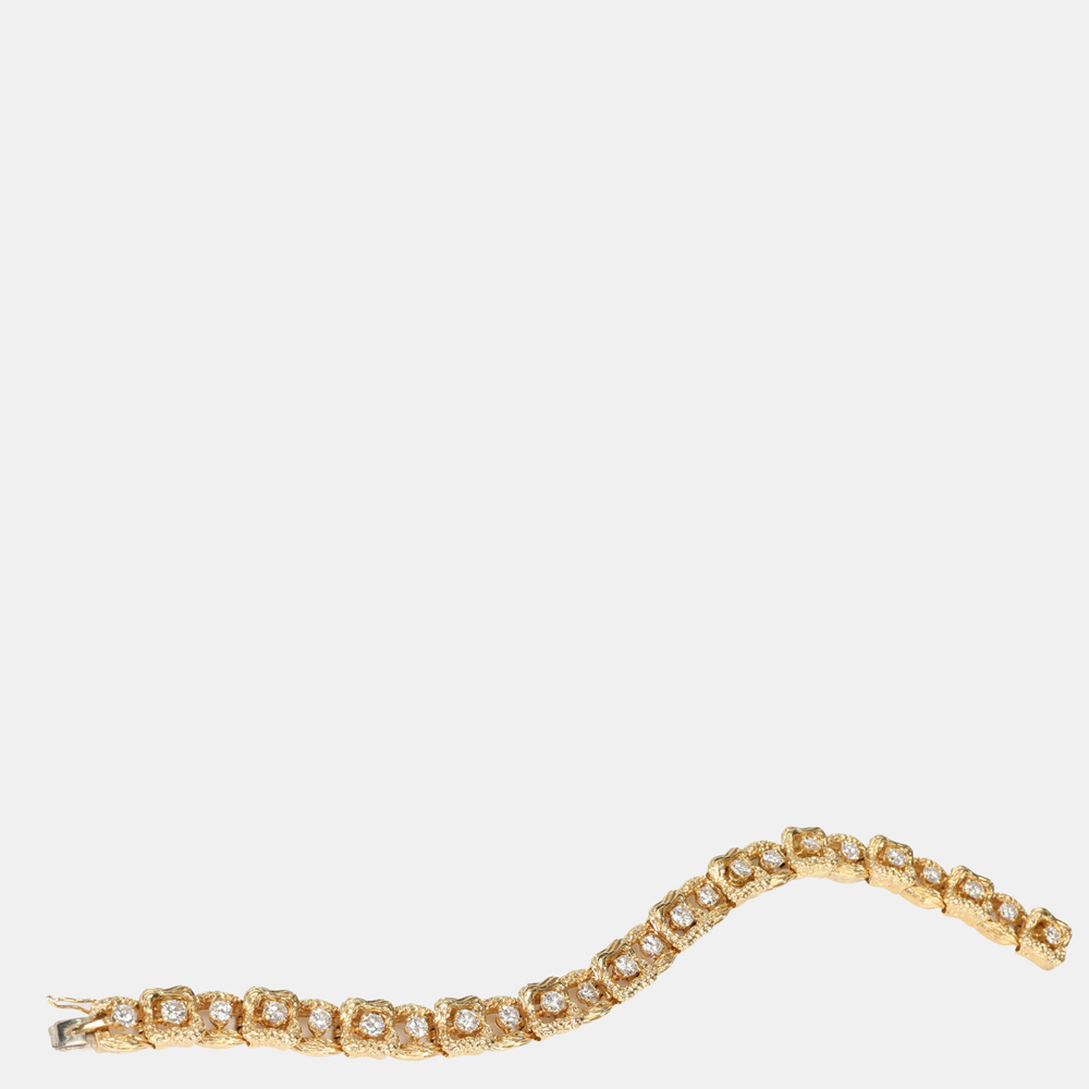 

Tiffany & Co. 18K Yellow Gold Diamond Bracelet 7