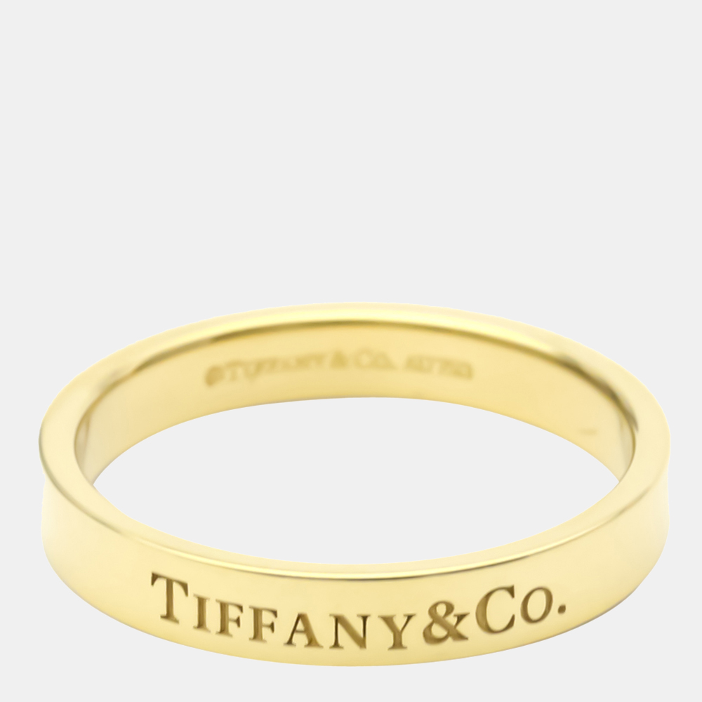 

Tiffany Flat Band 18K Yellow Gold Ring EU 60