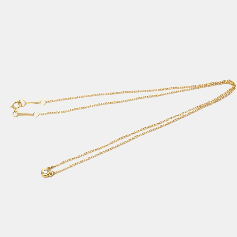 

Tiffany & Co. Else Peretti Diamond By The Yard 18K Rose Gold Diamond Necklace