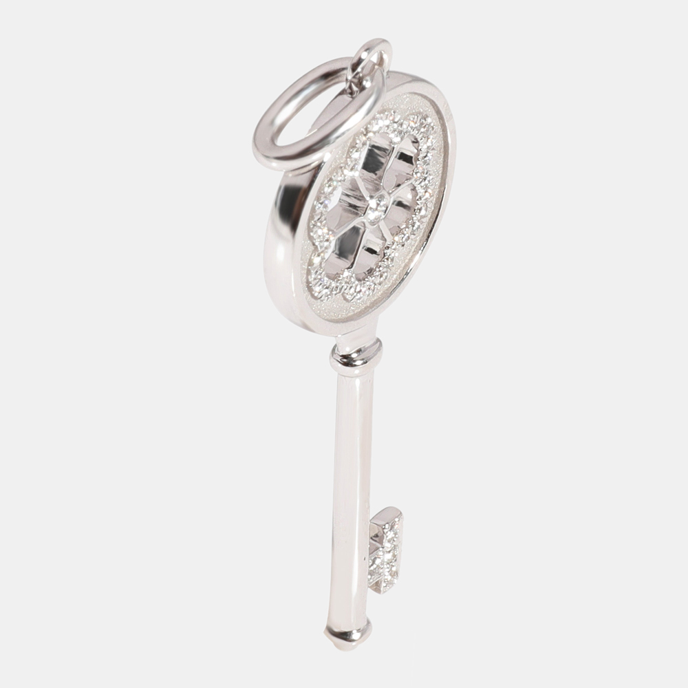 

Tiffany & Co. Blossom Key 18K White Gold Diamond Charms and Pendants