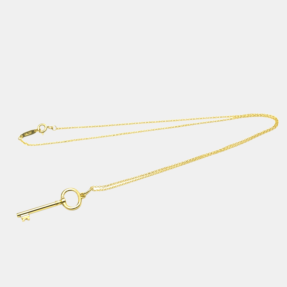 

Tiffany & Co. Oval Key 18K Yellow Gold Necklace