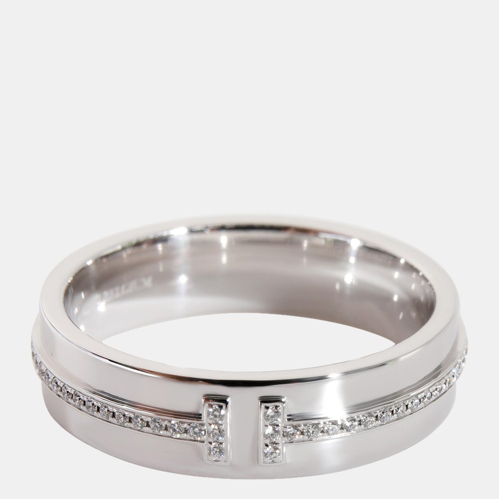 

Tiffany & Co. Tiffany T 18K White Gold Diamond Ring EU