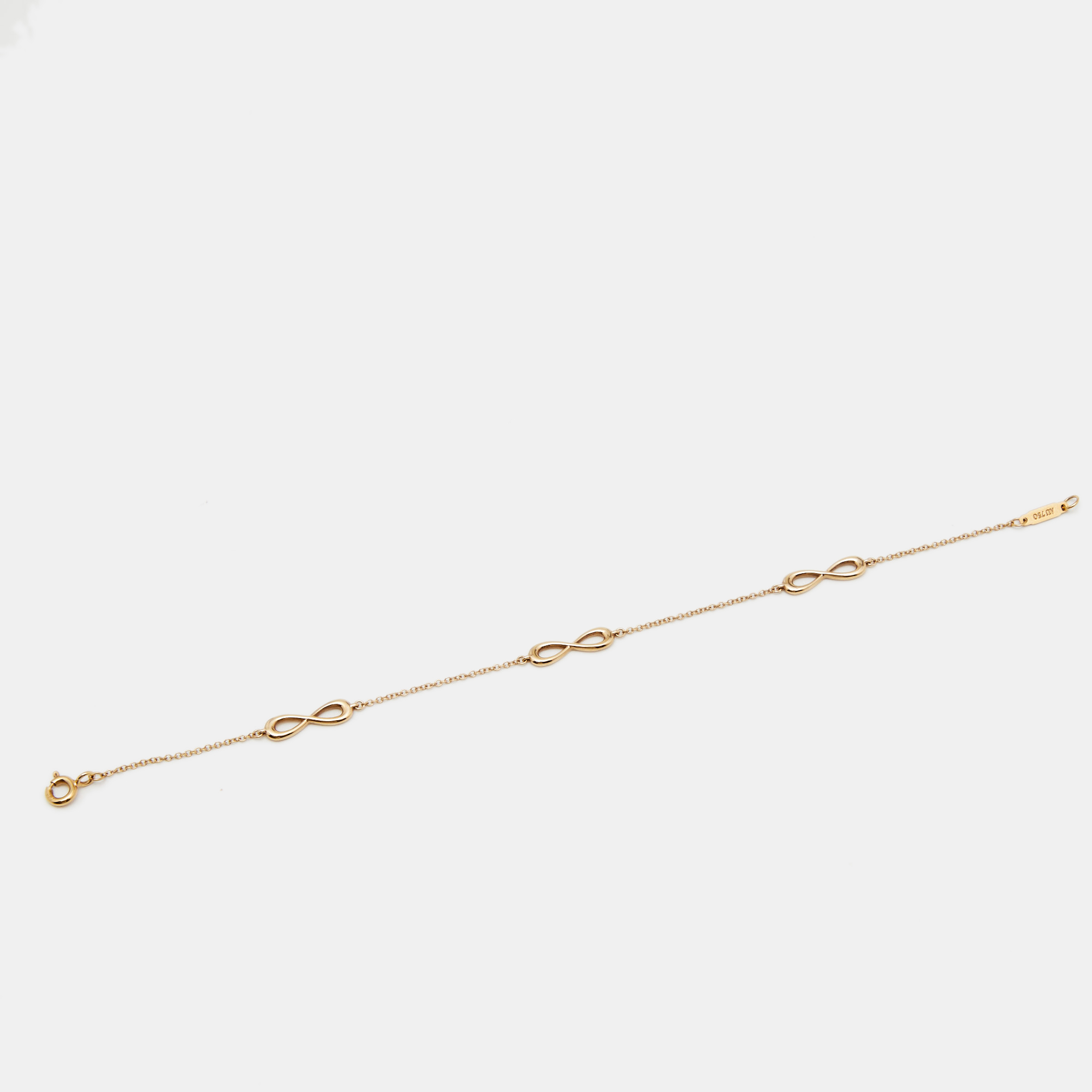 

Tiffany & Co. Multi Infinity 18k Yellow Gold Station Bracelet