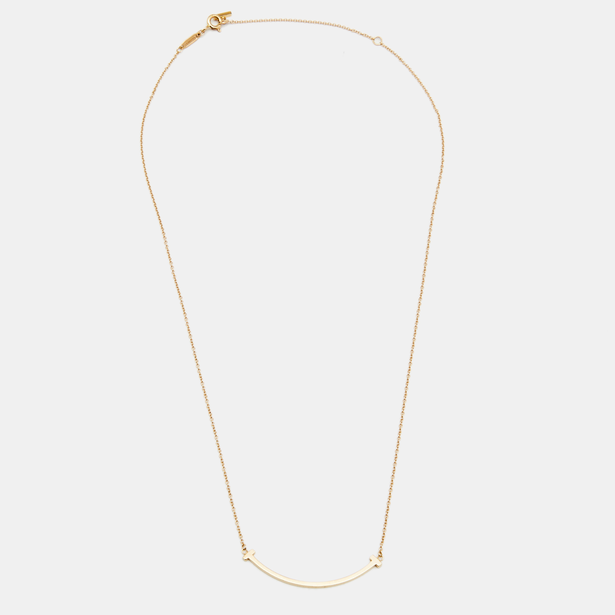 

Tiffany & Co. Tiffany T Smile 18K Yellow Gold Small Pendant Necklace
