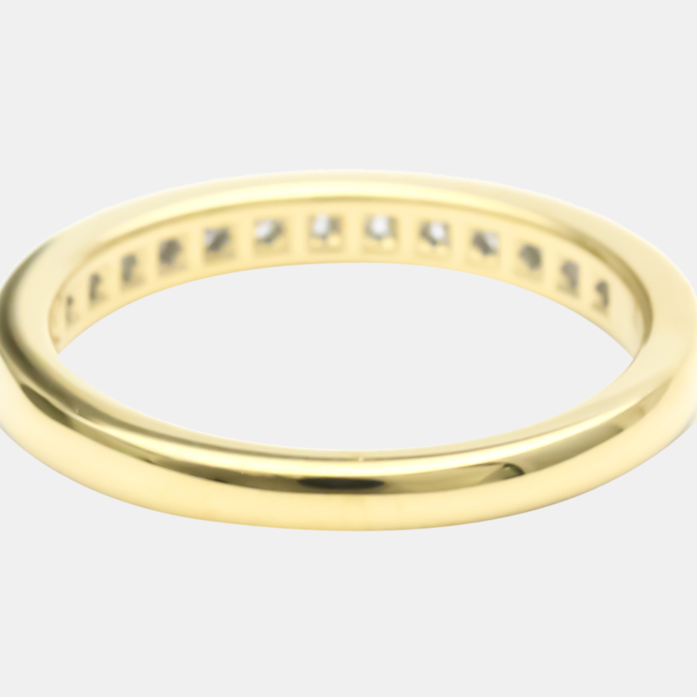 

Tiffany & Co. Half Eternity Wedding Band 18K Yellow Gold Diamond Ring EU