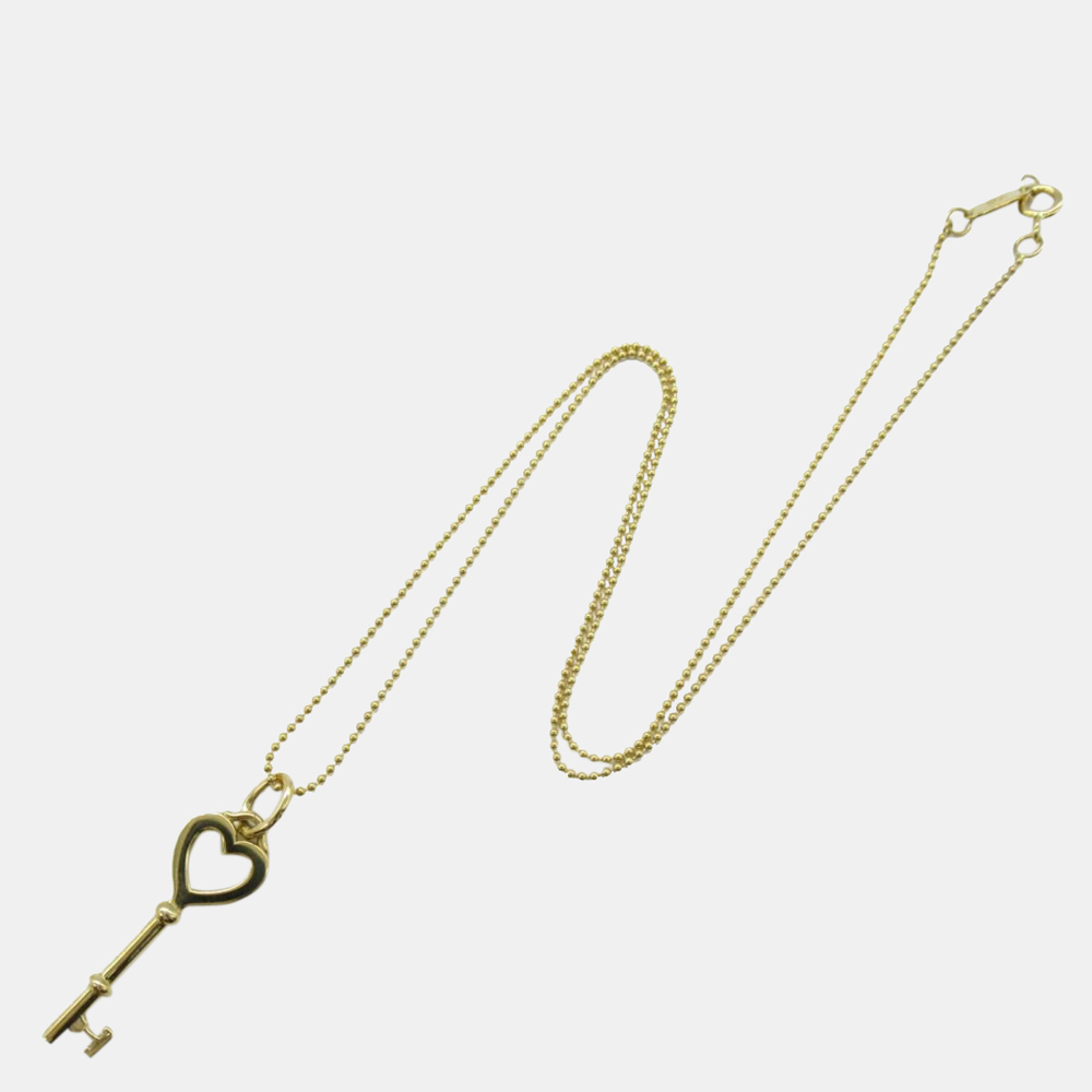 

Tiffany & Co. Gold Heart Key 18K Yellow Gold Necklace