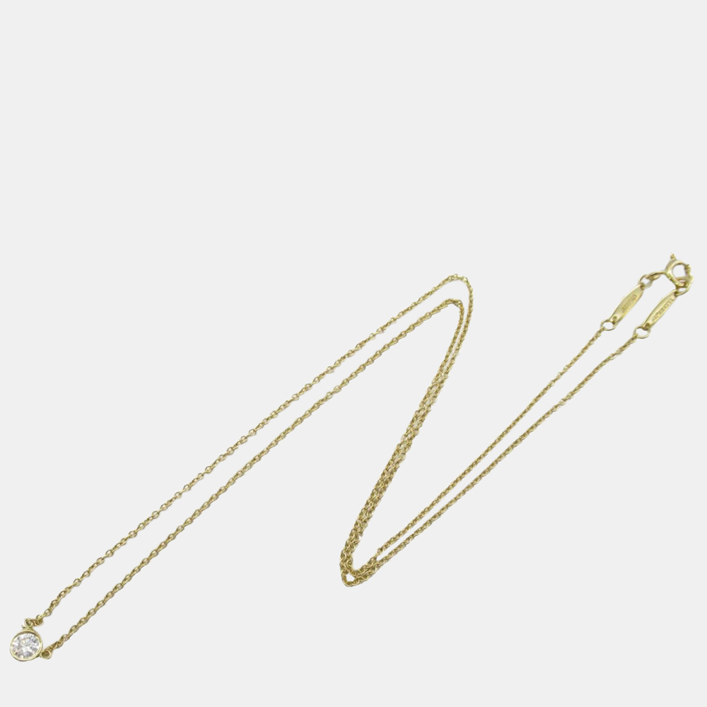 

Tiffany & Co. Else Peretti Diamond By The Yard 18K Yellow Gold Diamond Necklace