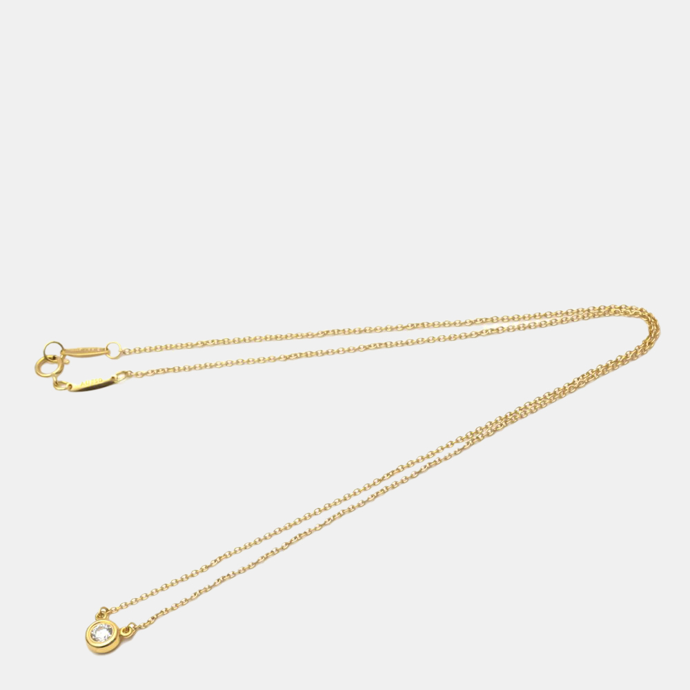 

Tiffany & Co. Else Peretti Diamond By The Yard 18K Rose Gold Diamond Necklace