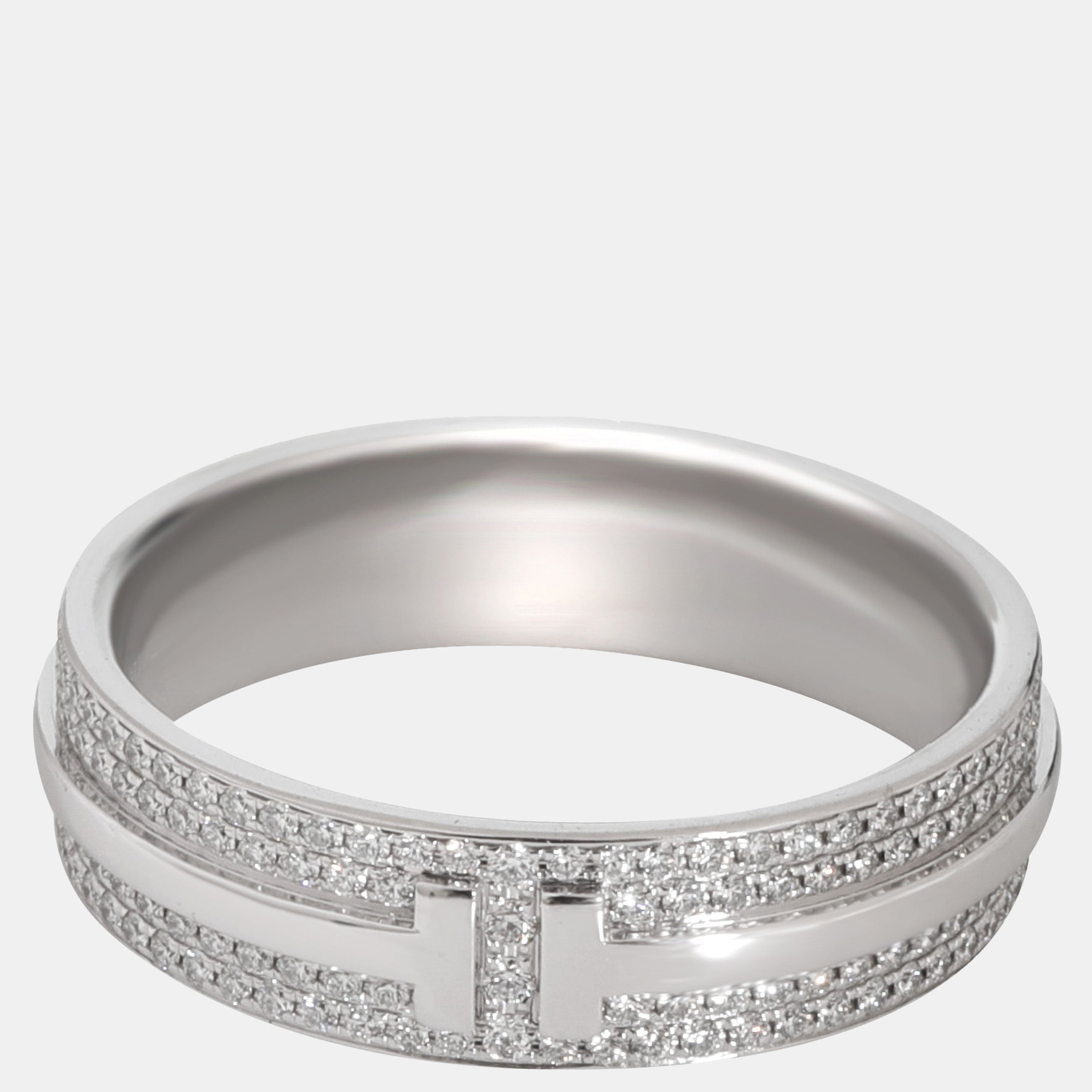 

Tiffany & Co. T Diamond Band in 18kt White Gold 0.57 CTW
