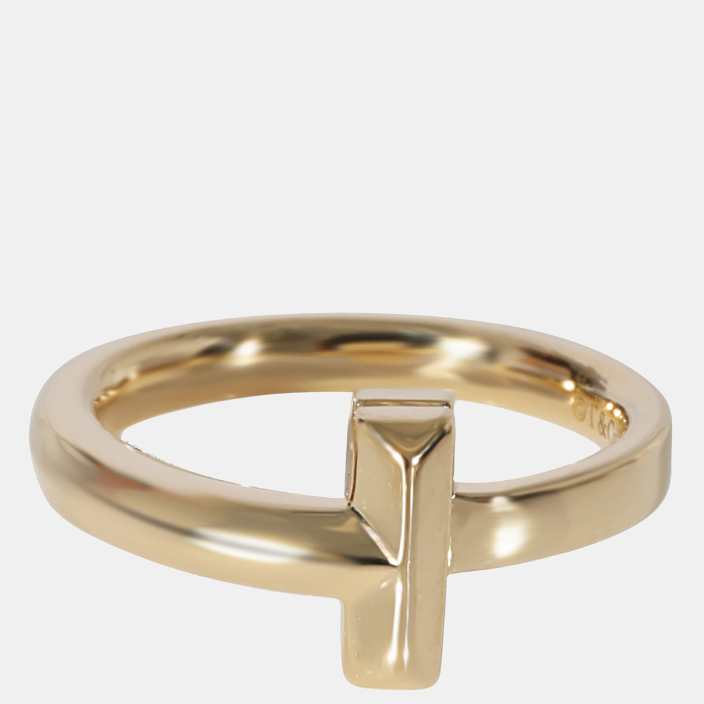 

Tiffany & Co. Tiffany T Fashion Ring in 18k Yellow Gold Ring Size