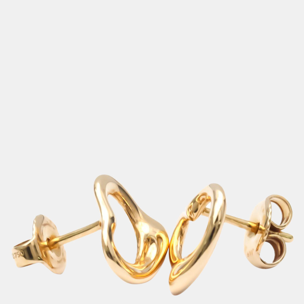 

Tiffany & Co. Elsa Peretti Open Heart 18K Rose Gold Earrings