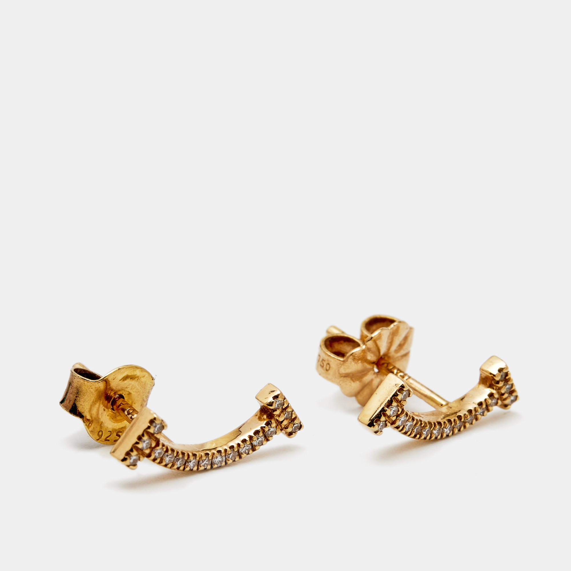 

Tiffany & Co. Tiffany T Diamond 18k Rose Gold Earrings