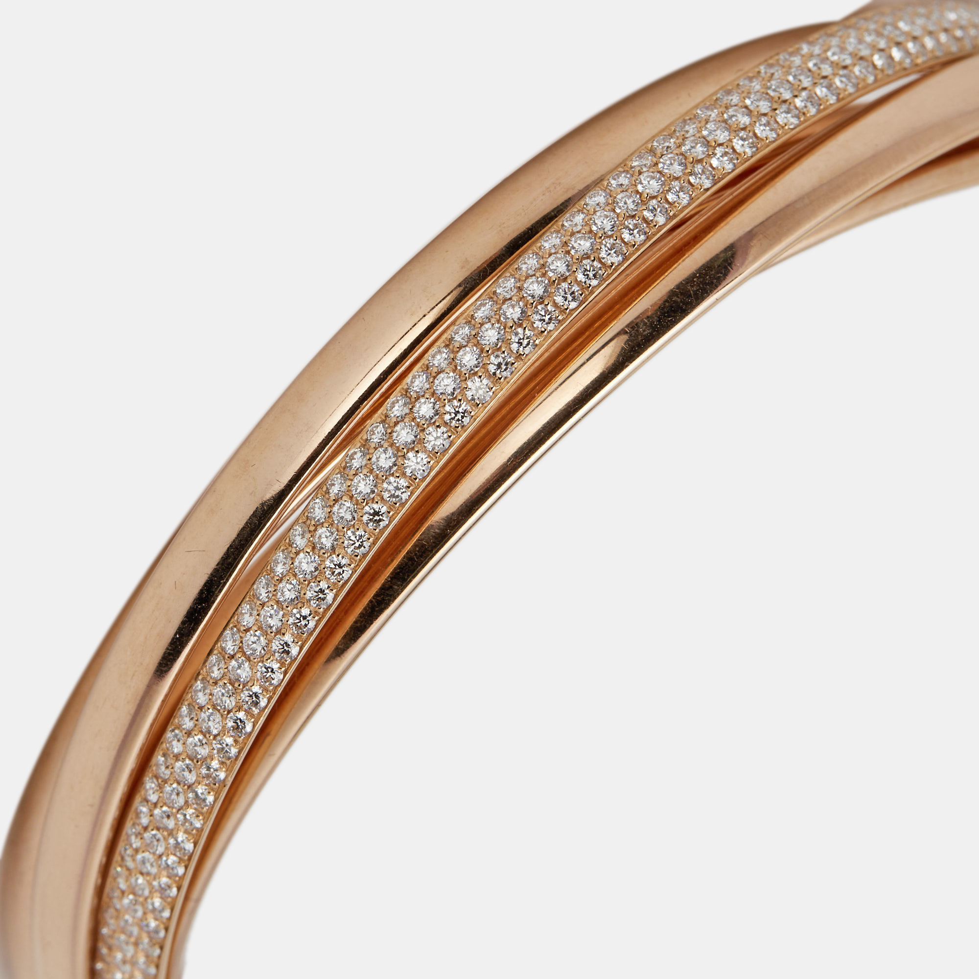 

Tiffany Co. Paloma's Melody Diamonds 18k Rose Gold 5 Bangle Bracelet