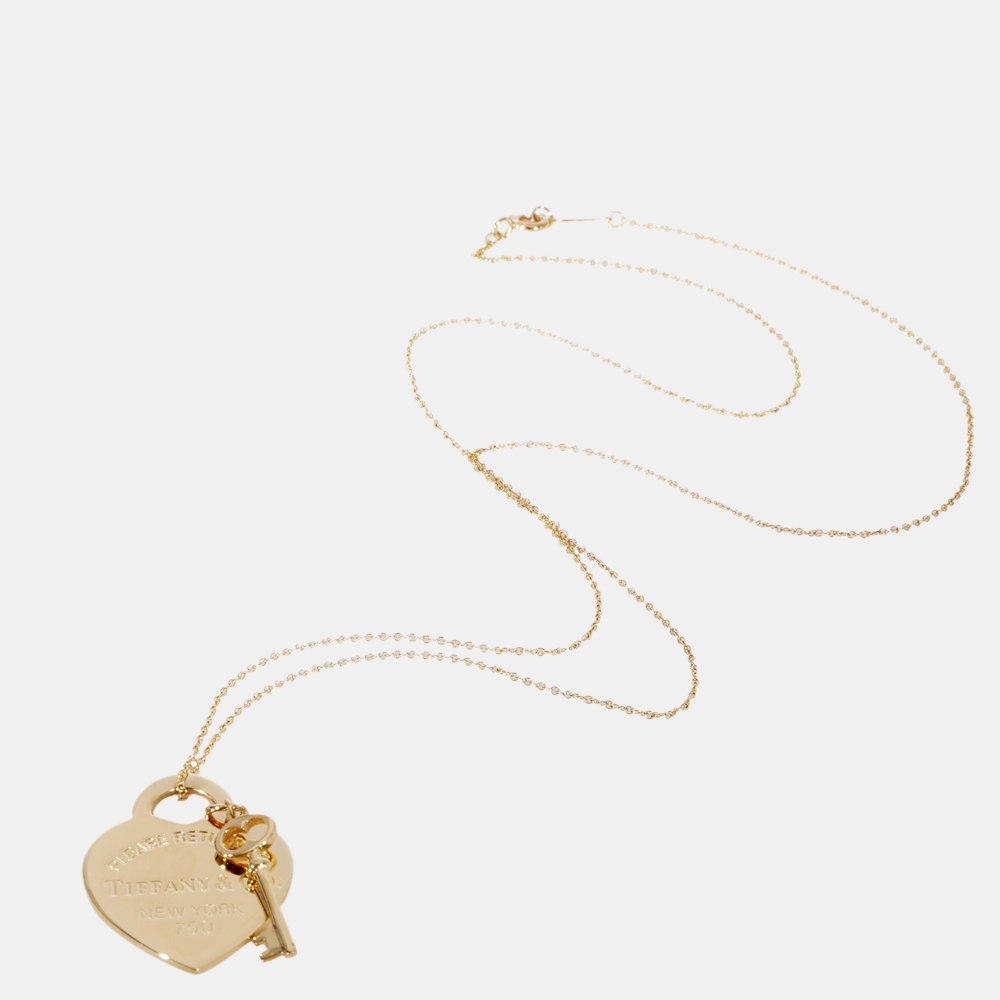 

Tiffany & Co. Return To Tiffany Heart & Key Pendant in 18K Yellow Gold