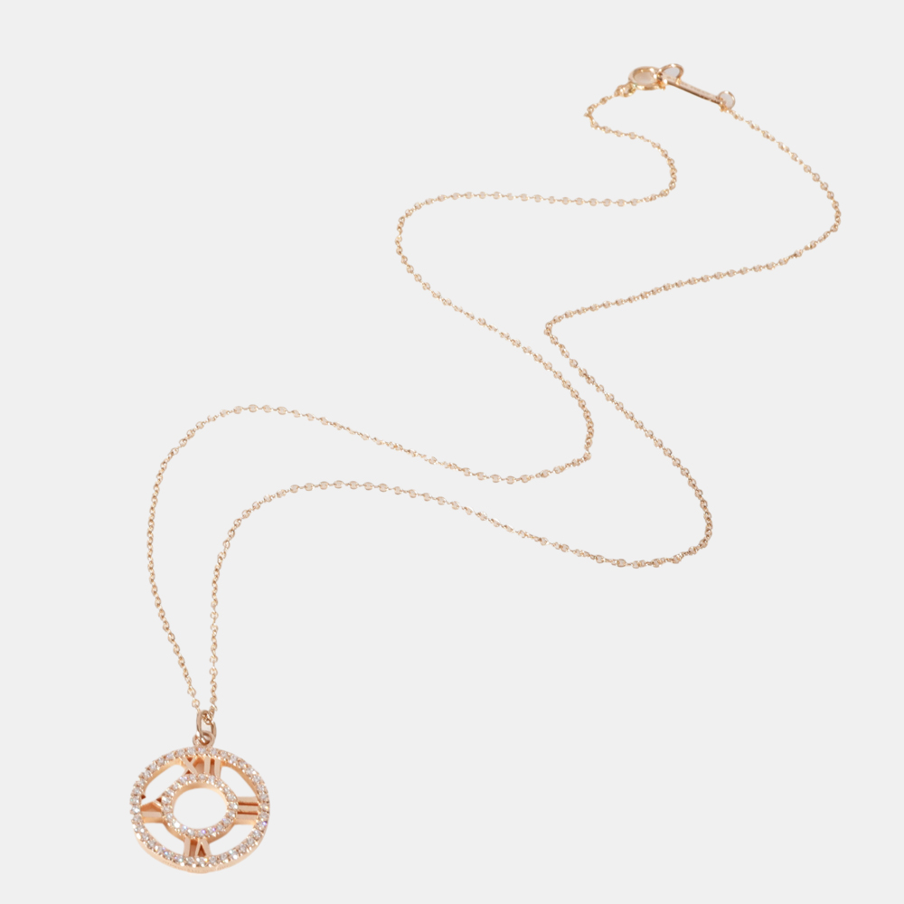 

Tiffany & Co. Atlas Diamond Pendant in 18k Rose Gold 0.24 CTW