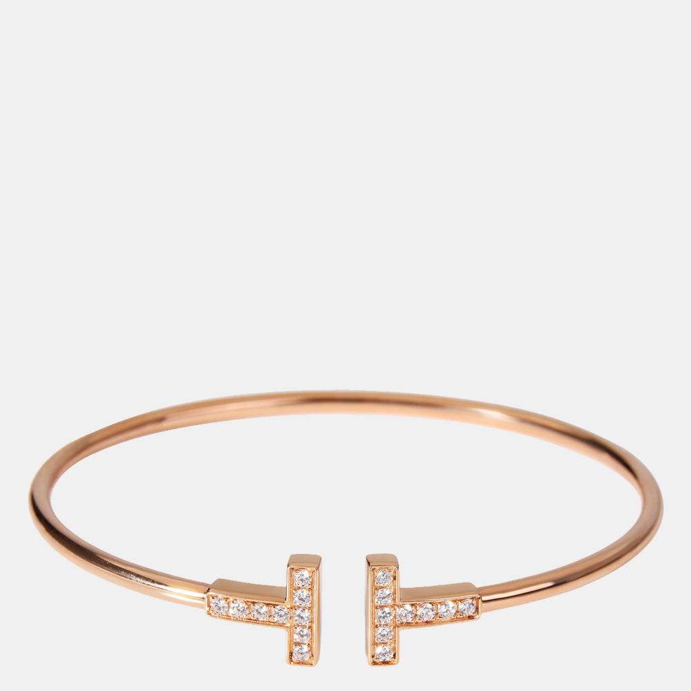 

Tiffany & Co. T Wire Diamond Bracelet in 18K Rose Gold