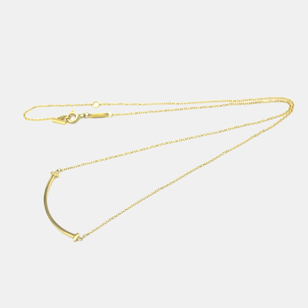 

Tiffany & Co. Tiffany T Small 18K Yellow Gold Necklace