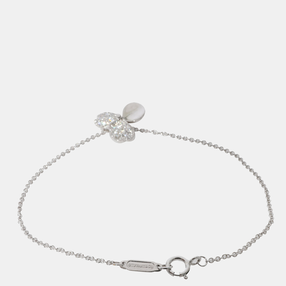 

Tiffany & Co. Paper Flower Diamond Bracelet in 18k White Gold 0.17 CTW
