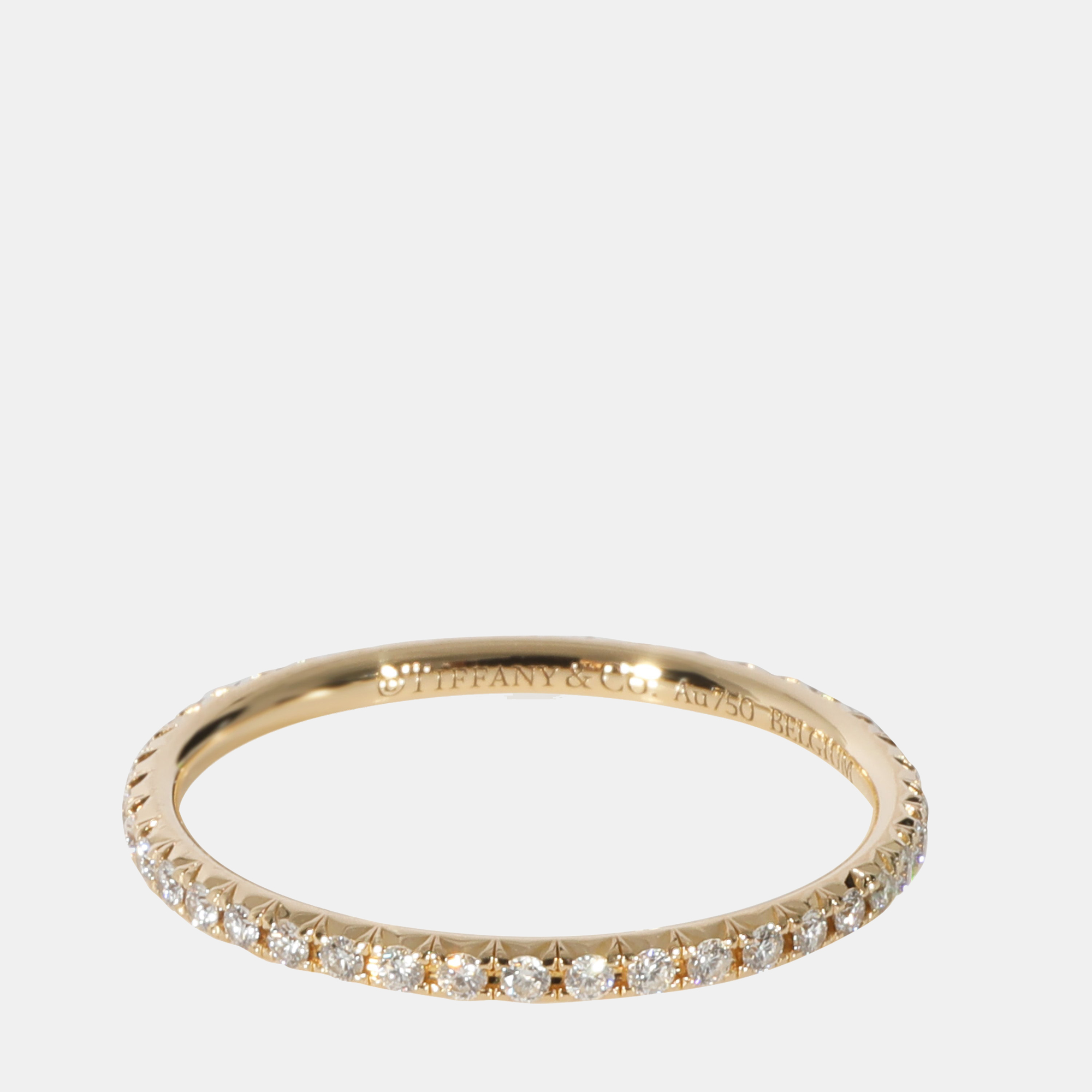 

Tiffany & Co. Diamond Metro Eternity Band in 18k Yellow Gold 0.2 CTW Ring Size US 5.25
