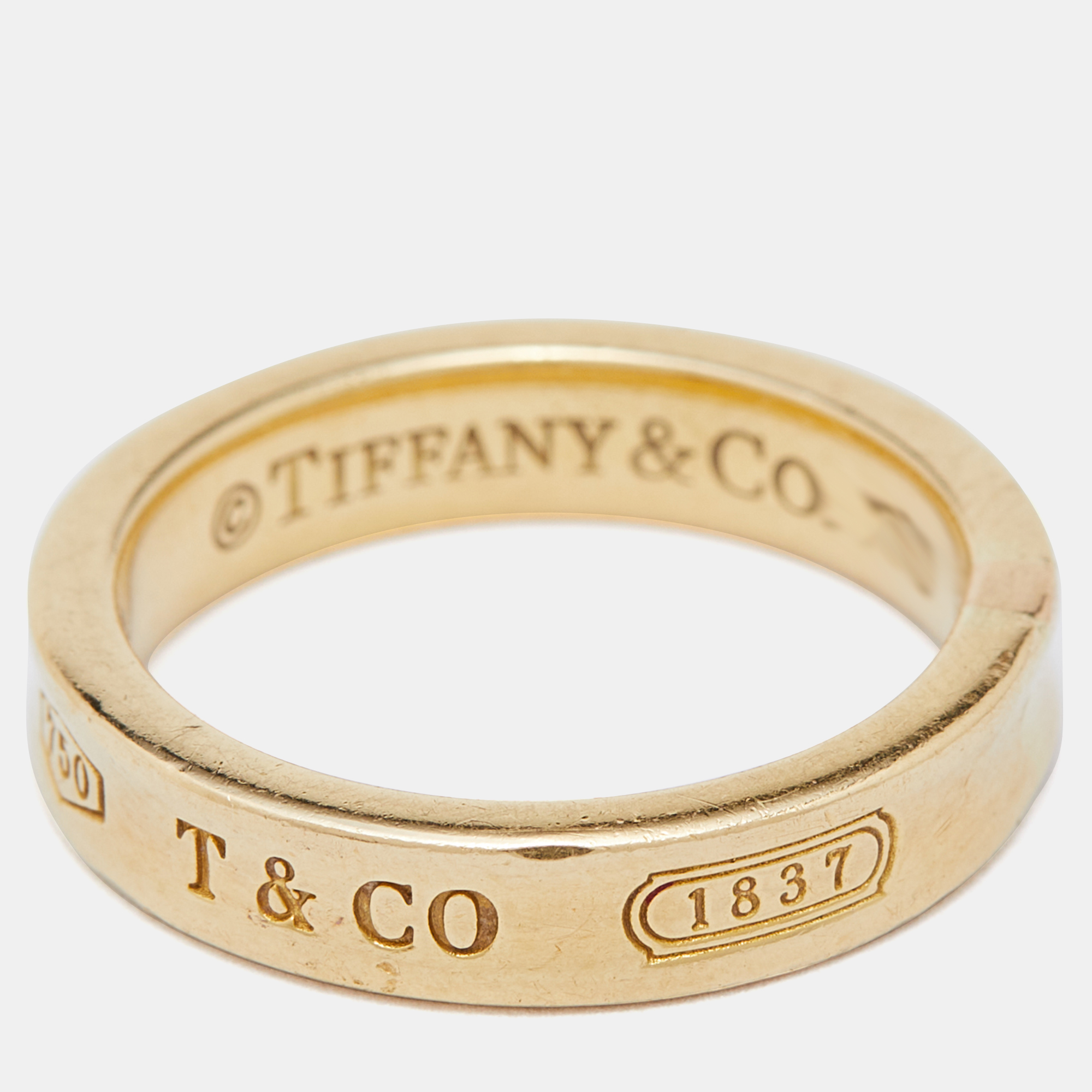 

Tiffany & Co. Tiffany 1837 18k Yellow Gold Band Ring Size