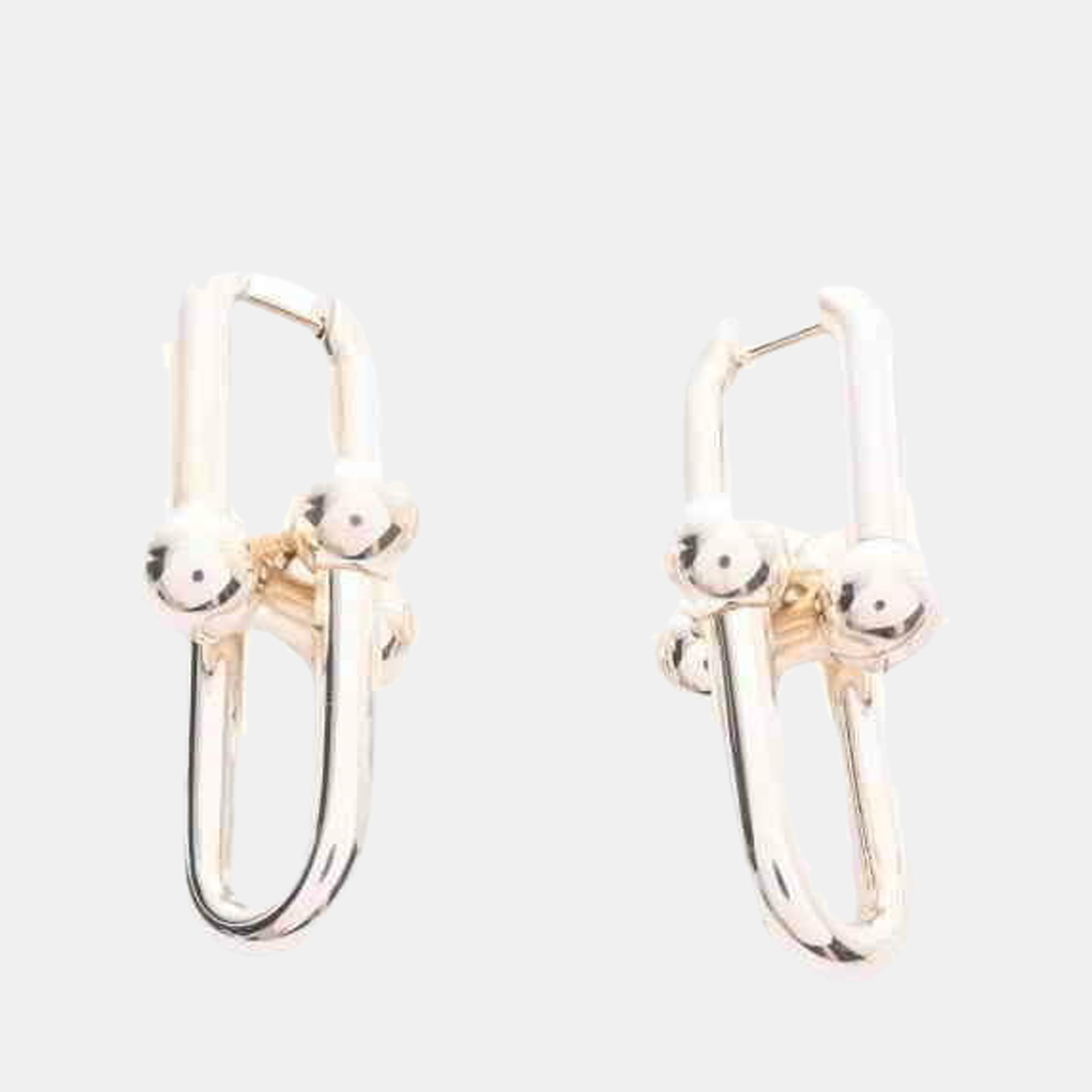 

Tiffany SV925 hardware link earrings silver