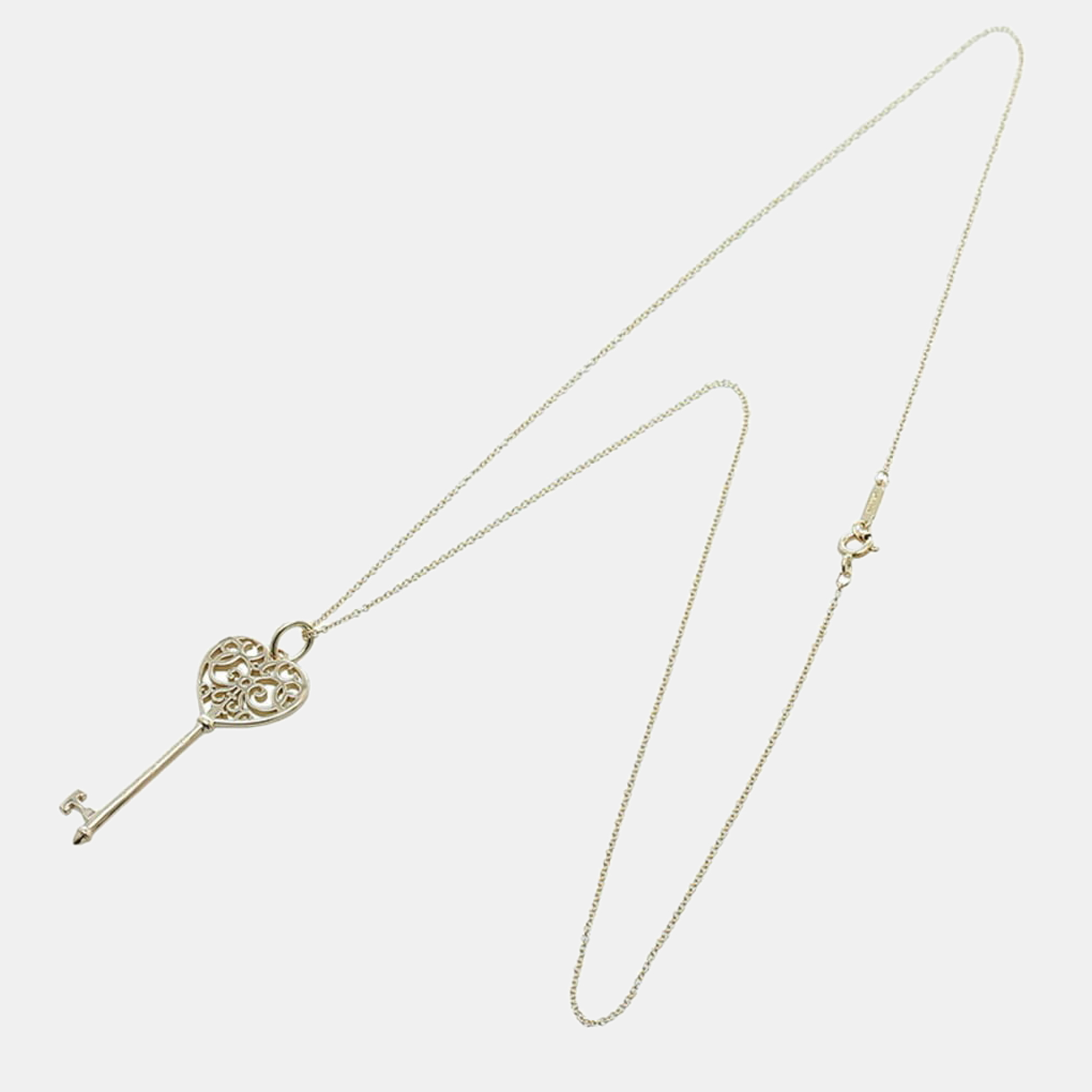 

Tiffany Enchant Heart Key Necklace Pendant K18PG Pink Gold Ladies
