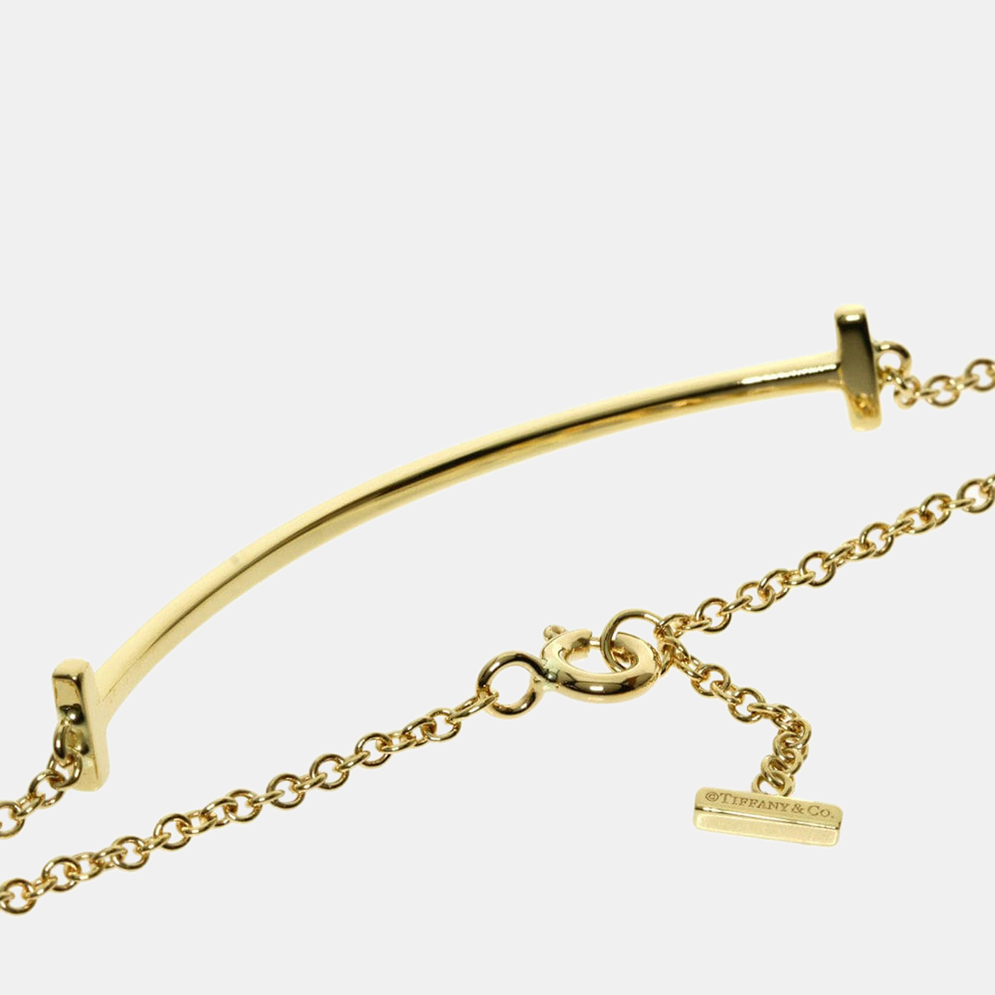 

Tiffany T Smile Small Bracelet K18 Yellow Gold Ladies