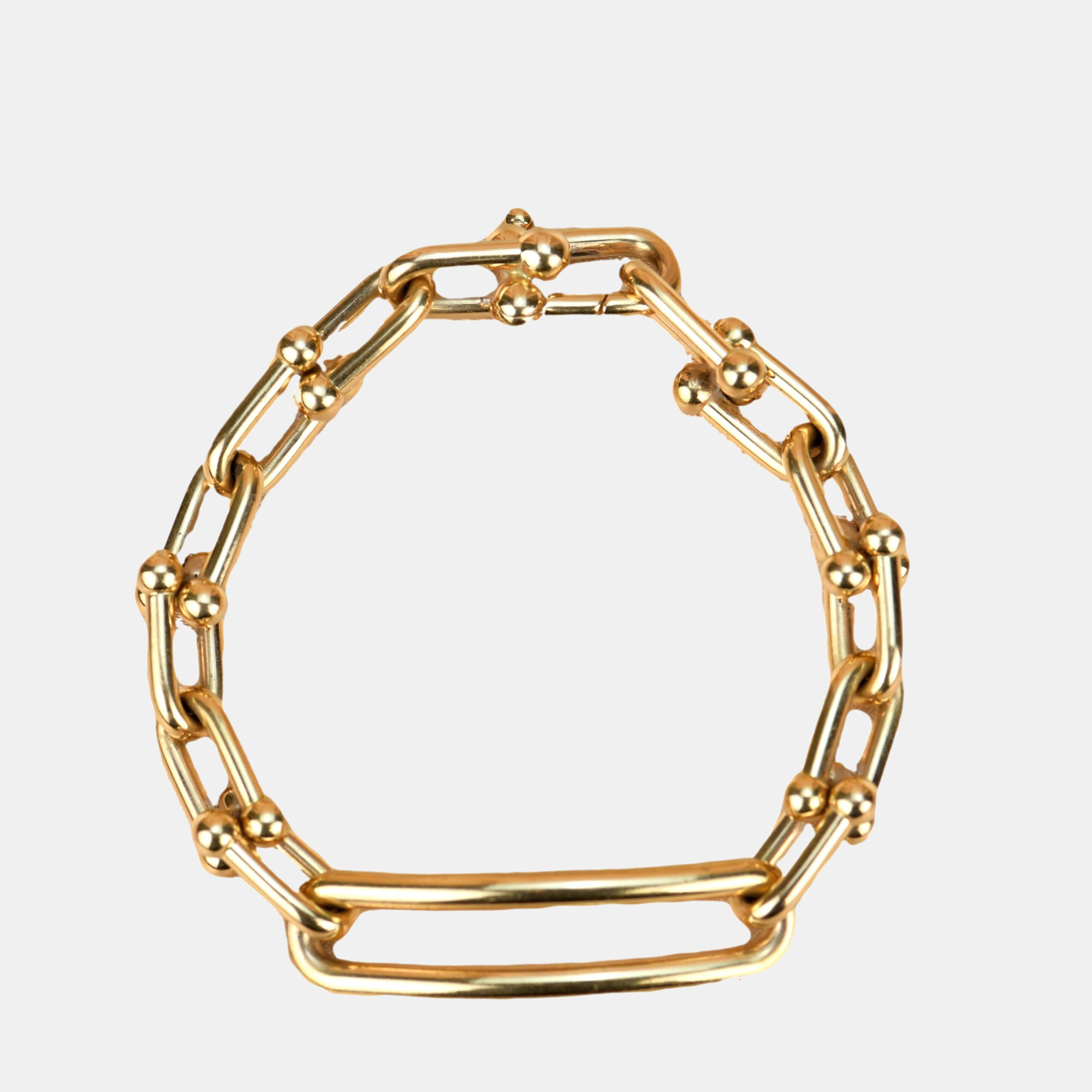 Pre-owned Tiffany & Co City Hardwear Link 18k Gold Bracelet