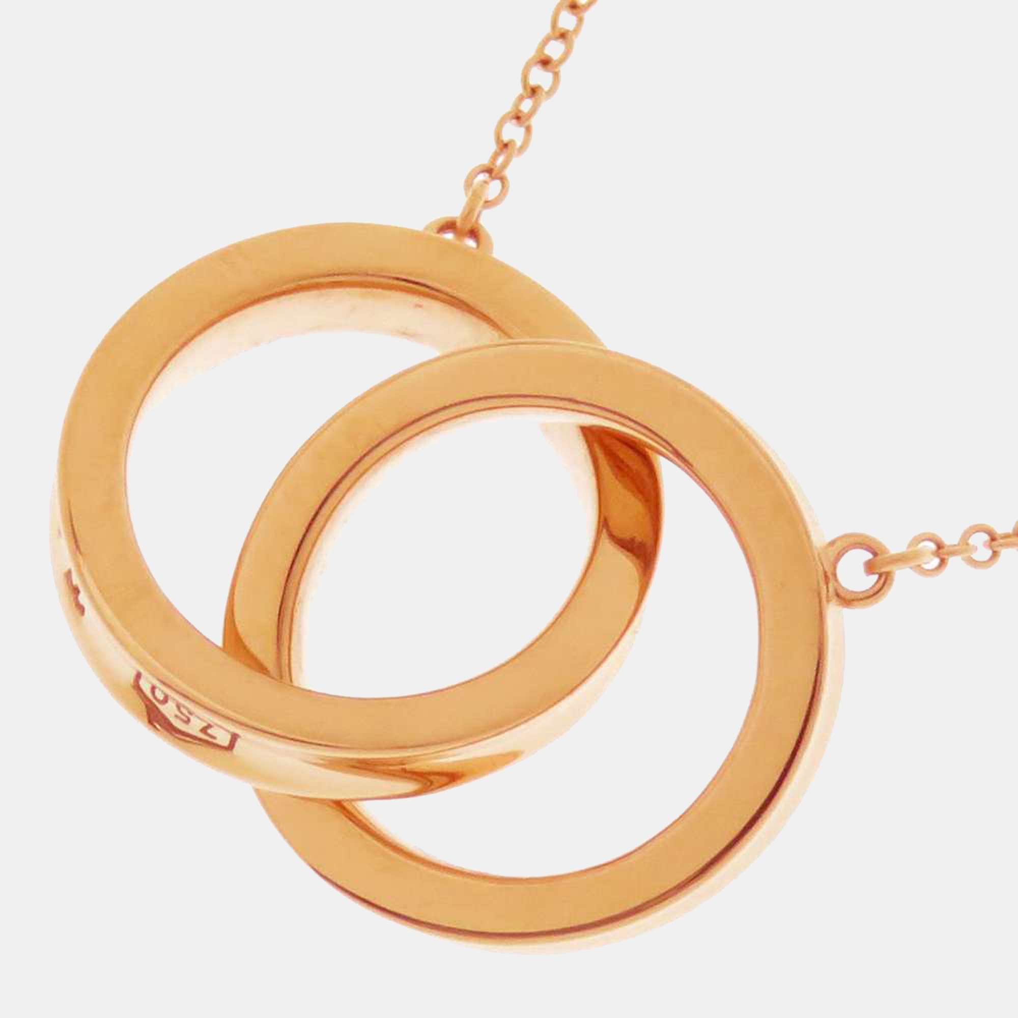 

Tiffany & Co. Tiffany 1837 Interlocking Circles 18K Rose Gold Necklace