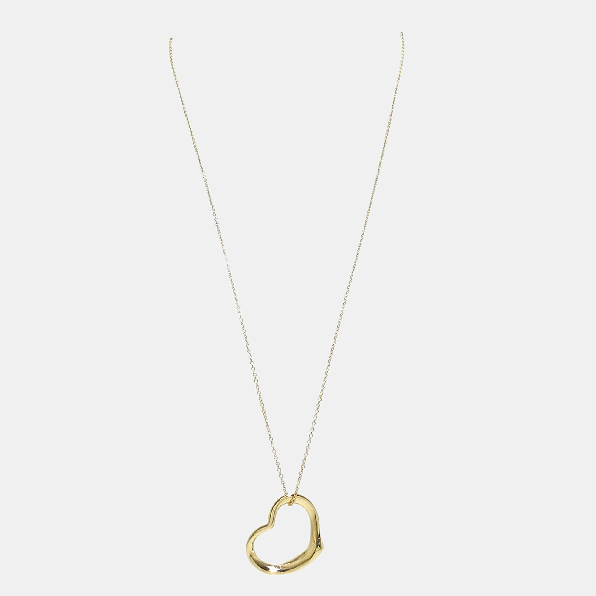 

Tiffany & Co. Elsa Peretti Open Heart 18K Yellow Gold Necklace