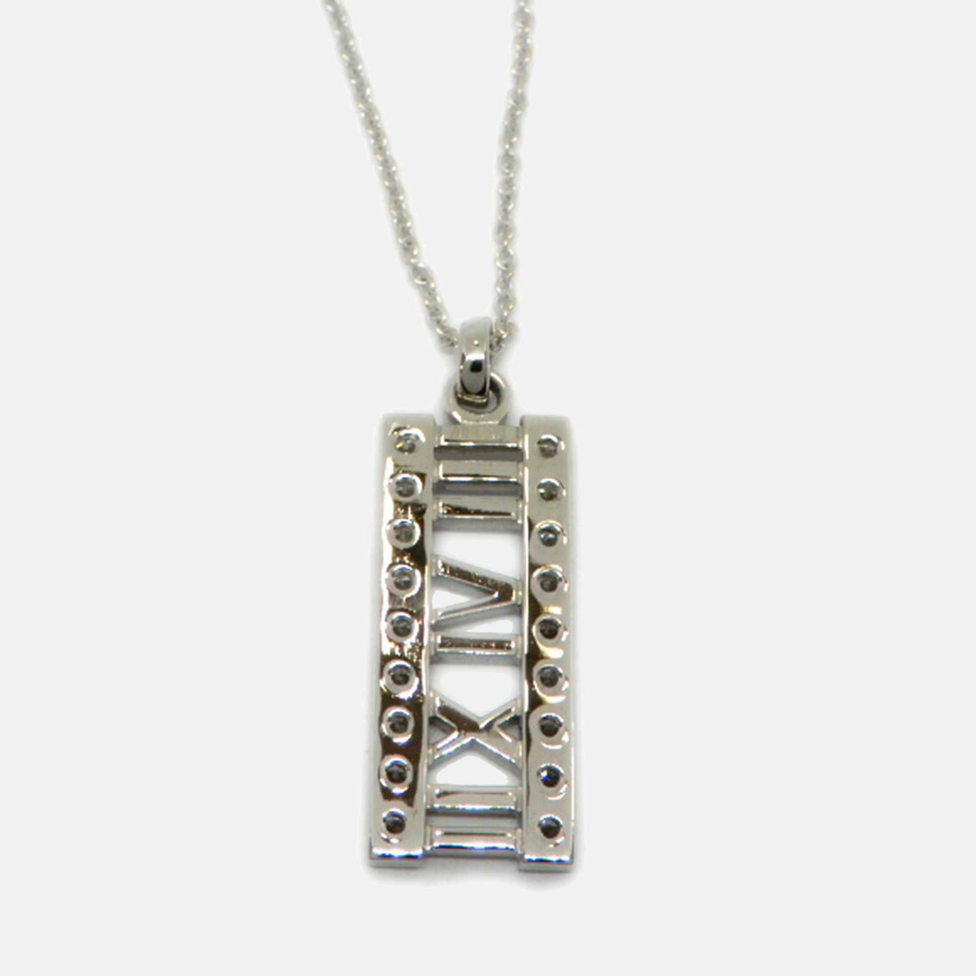 

Tiffany & Co. Atlas 18K White Gold Diamond Necklace