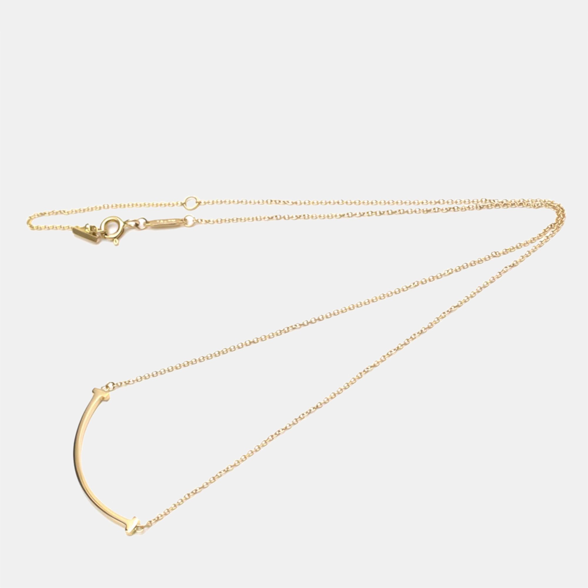 

Tiffany & Co. T Smile Small 18K Rose Gold Necklace