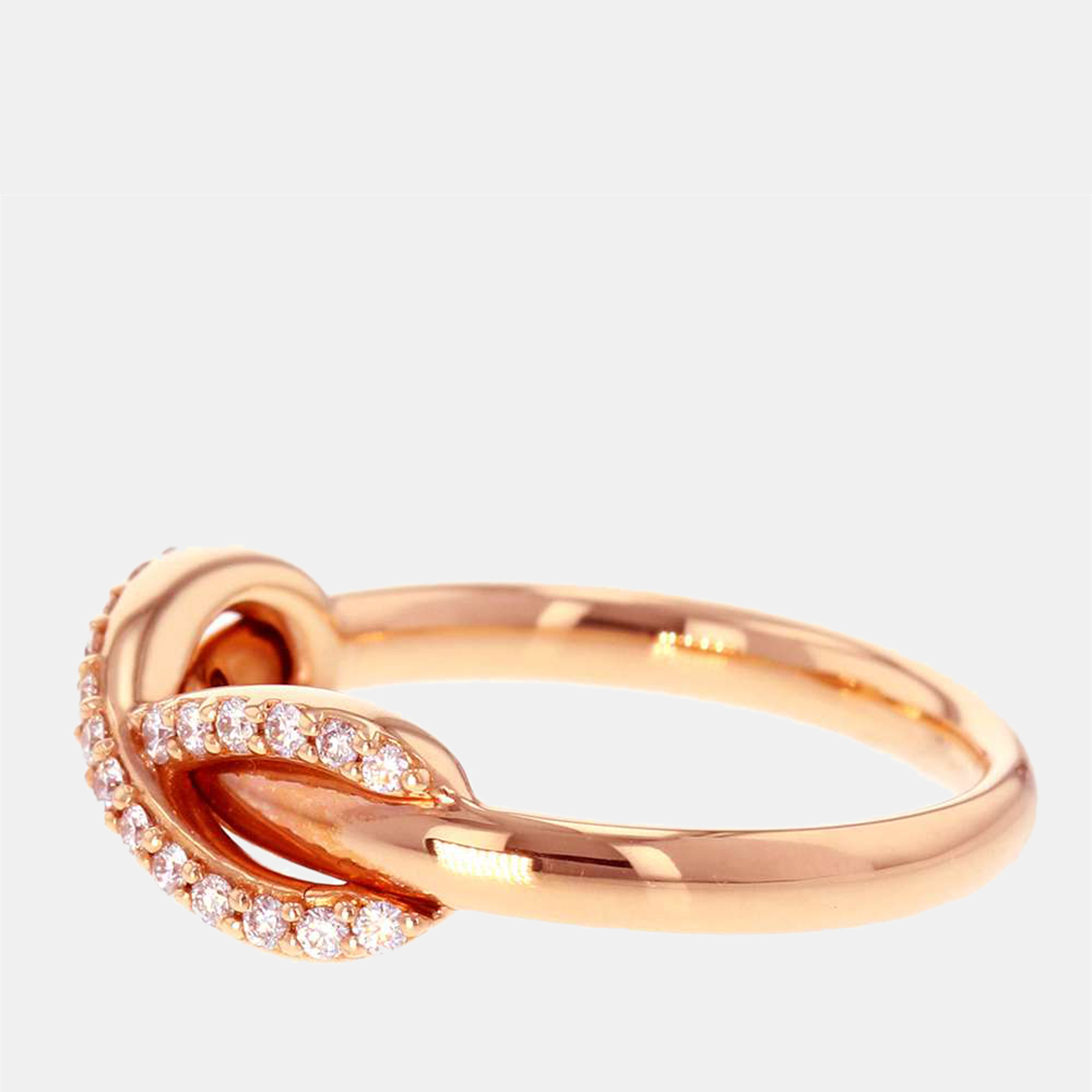 

Tiffany & Co. Infinity 18K Rose Gold Diamond Ring EU 57