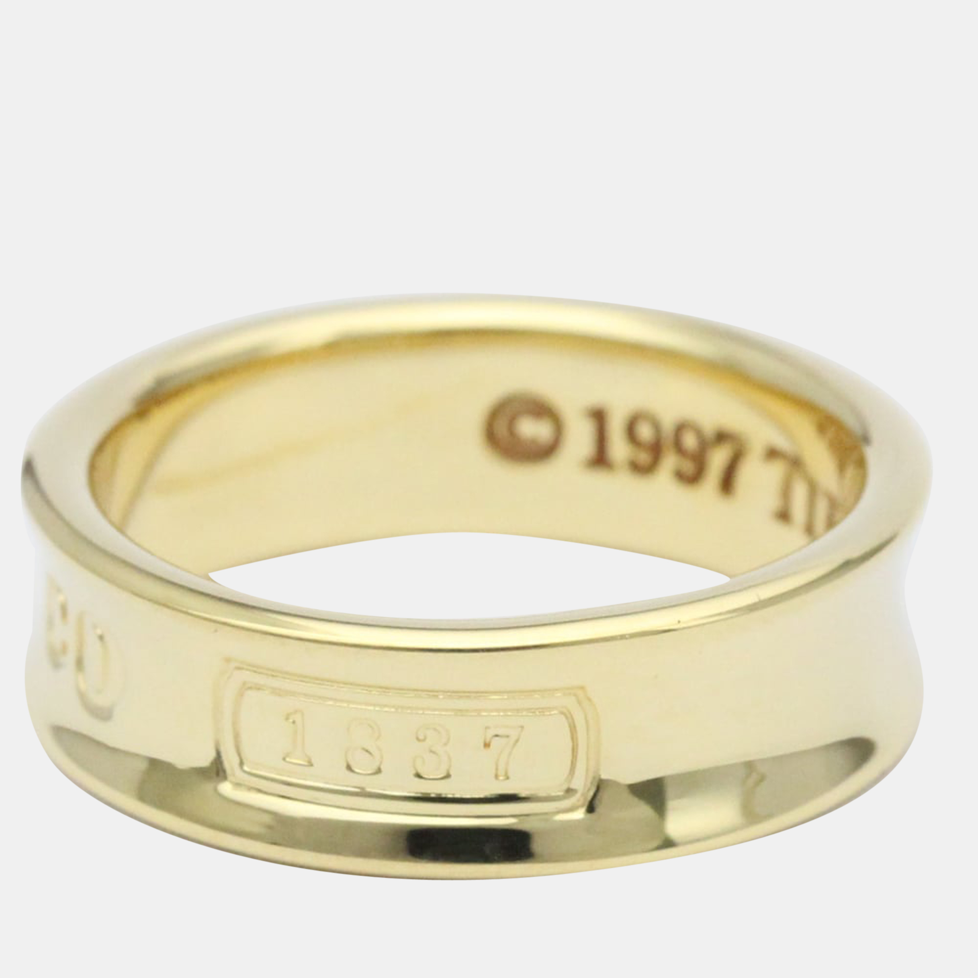 

Tiffany & Co. 18K Yellow Gold Tiffany 1837 Band Ring US 6.5-7